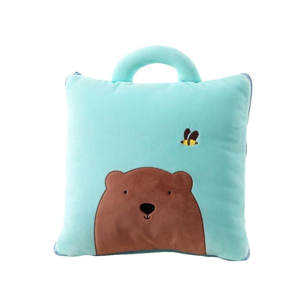 2 in 1 fleece cushion and blankets